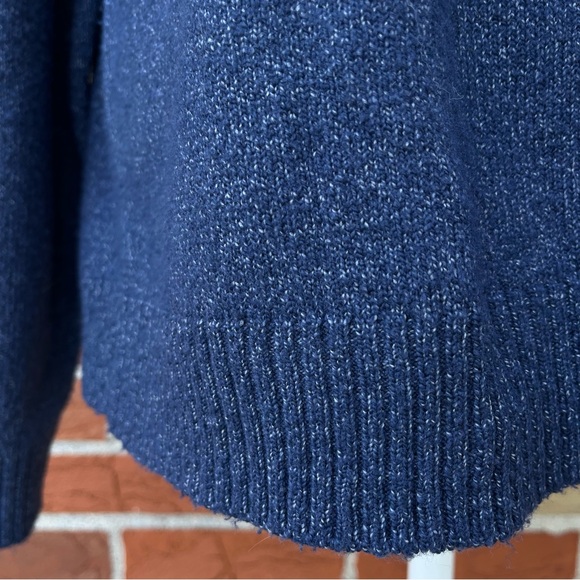 🍁 Original Weatherproof Vintage Since 1948 Indigo Blue Gray Fair Isle Sweater - Picture 3 of 8
